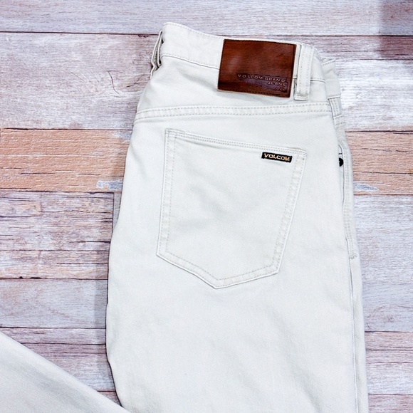 VOLCOM Beige Vorta slim straight jeans - Picture 2 of 10